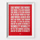 Arsenal Ribbon Football Song Print